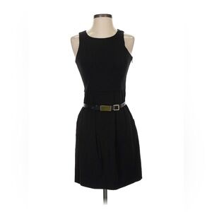 Theory Black Belted Dress